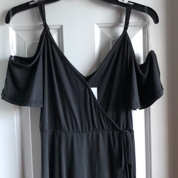 Black Socialite off the shoulder dress - Picture 2 of 4